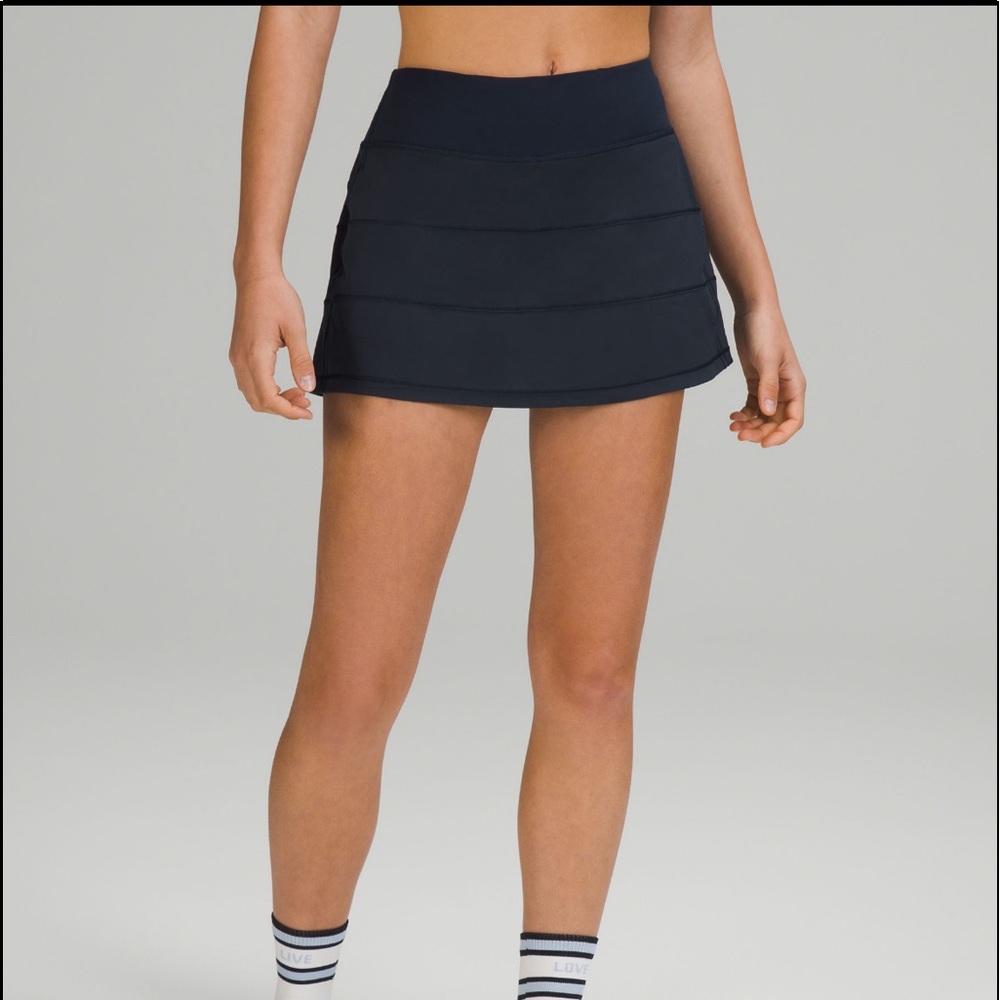 Navy blue Mid Rise skirt